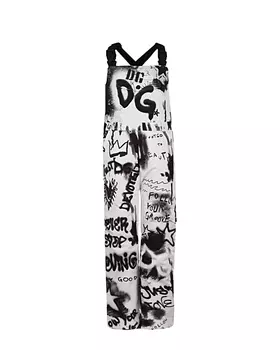 Черно-белый полукомбинезон Dolce&amp;Gabbana детское