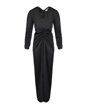 Черное атласное платье Masterpeace