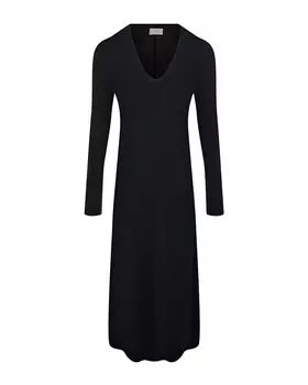 Черное платье из шерсти и кашемира MRZ