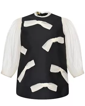 Черное платье с аппликациями "банты" Stella McCartney детское