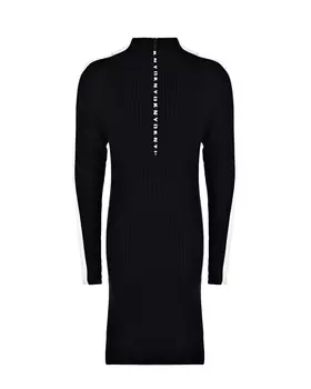 Черное платье с белыми лампасами DKNY детское