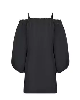 Черное платье с открытыми плечами Les Coyotes de Paris детское