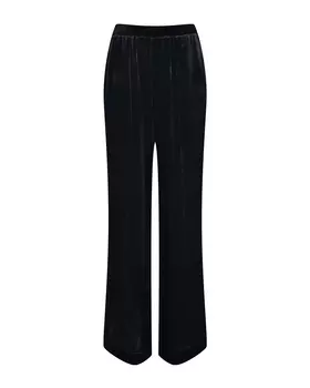 Черные бархатные брюки ALINE