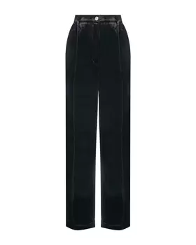 Черные бархатные брюки ALINE