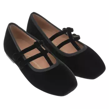 Черные бархатные туфли Age of Innocence детские