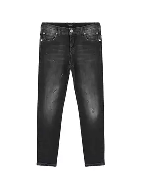 Черные джинсы с разрезами Balmain детские