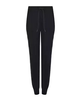 Черные джоггеры с лампасами Deha