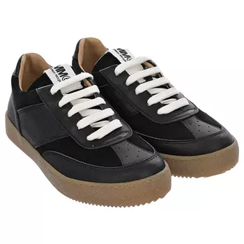 Черные кеды с замшевыми вставками MM6 Maison Margiela детские