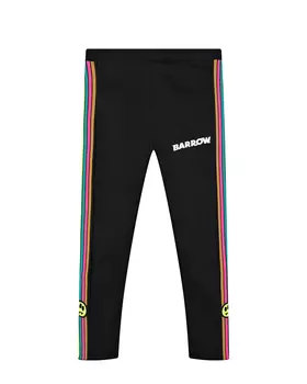 Черные леггинсы с разноцветными лампасами Barrow детские