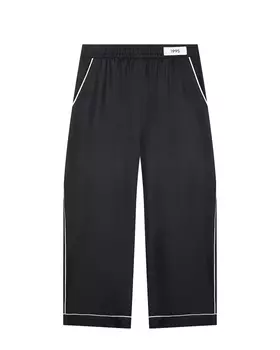 Черные шелковые брюки Dolce&Gabbana