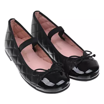 Черные стеганые туфли Pretty Ballerinas детские