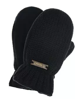 Черные варежки из флиса Il Trenino детские