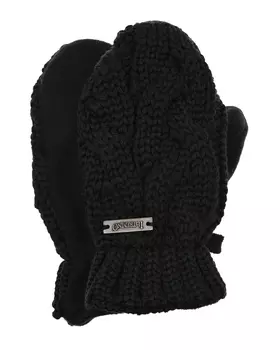 Черные варежки с флисовыми вставками Il Trenino детские