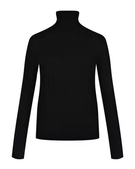 Черный джемпер в рубчик FTC Cashmere