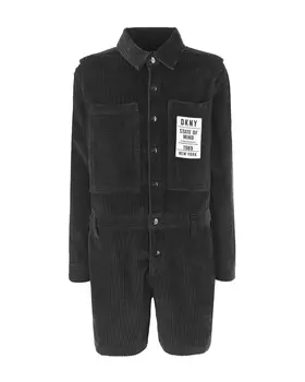 Черный вельветовый комбинезон DKNY детский