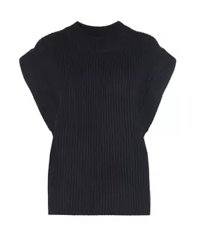 Черный жилет из шерсти By Malene Birger