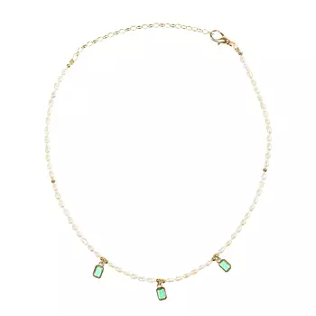 Чокер из жемчуга с натуральными камнями I Love Cameo