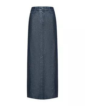 Длинная джинсовая юбка Alberta Ferretti