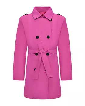 Двубортный розовый плащ Max&Co