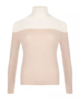 Двухцветная водолазка из шерсти и кашемира Alena Akhmadullina