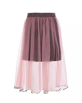 Двухслойная юбка с вышивкой Ermanno Scervino детская