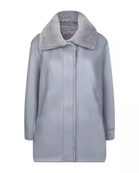 Двусторонняя серая дубленка Ploomle