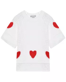 Джемпер с декором "сердца" Stella McCartney