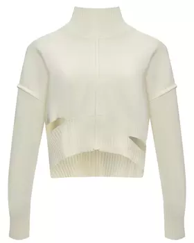 Джемпер укороченный с разрезами MM6 Maison Margiela