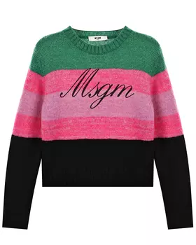 Джемпер в стиле color block MSGM детский