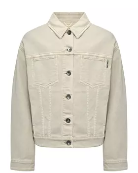 Джинсовая крутка бежевого цвета Brunello Cucinelli