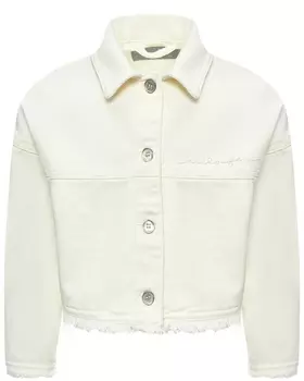 Джинсовая куртка с лого IL Gufo