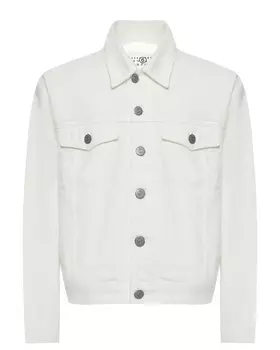 Джинсовая куртка с вышивкой MM6 Maison Margiela