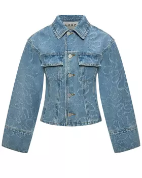 Джинсовая куртка со сплошным узором Les Coyotes de Paris