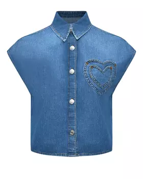 Джинсовая рубашка без рукавов Mo5ch1no Jeans