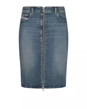 Джинсовая юбка с застежкой на молнию Diesel
