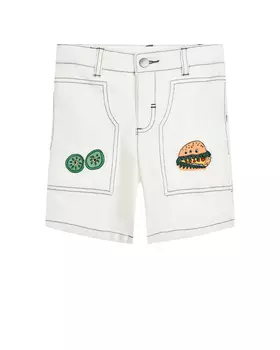 Джинсовые бермуды с аппликациями Stella McCartney