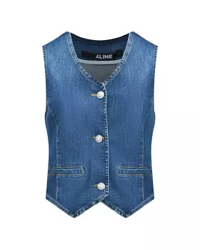 Джинсовый жилет, синий ALINE
