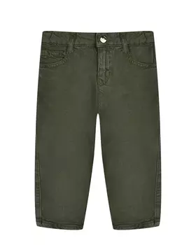 Джинсы 5 карманов, зеленые Emporio Armani