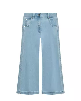 Джинсы клеш с лампасами Stella McCartney