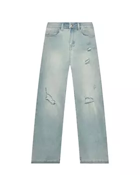 Джинсы с разрезами, голубые TWINSET