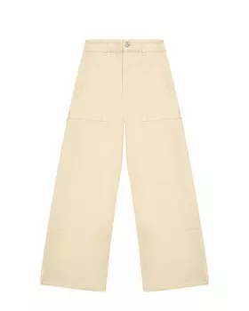 Джинсы широкие с крупными карманами Les Coyotes de Paris