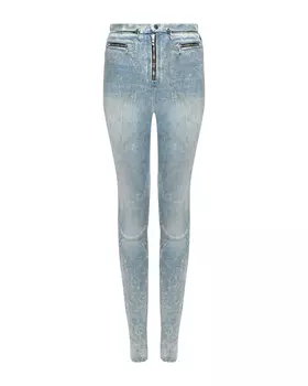 Джинсы скинни с высокой посадкой, голубые Diesel