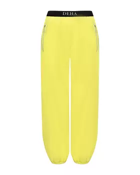 Джоггеры с лого на поясе, желтые Deha