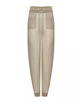 Джоггеры с накладными карманами, кремовые Panicale