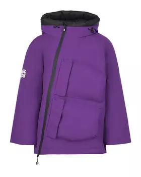 Фиолетовая мембранная куртка с капюшоном BASK детская