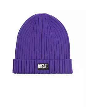 Фиолетовая шапка с отворотом Diesel детская