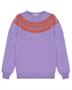 Фиолетовый джемпер с узором Paade Mode детский