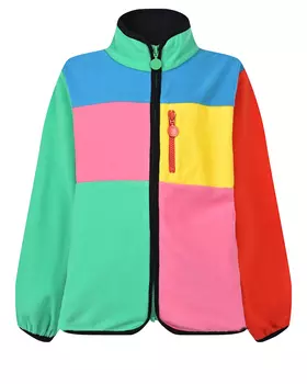 Флисовая спортивная куртка в стиле "color block" Stella McCartney детская