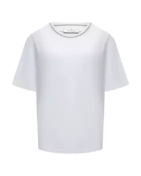 Футболка базовая с полоской, белая Panicale