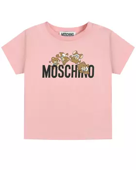 Футболка c принтом "медвежата" Moschino